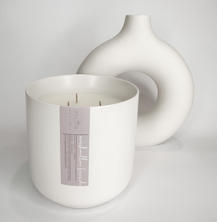 MARSHMALLOW FIRESIDE -
Clove + Vanilla + Amber + Cedar + Rosewood