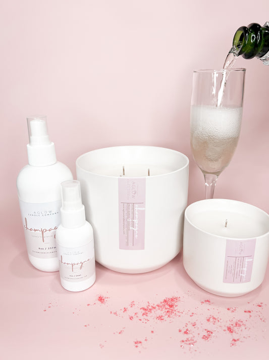 CHAMPAGNE - Sparkling Champagne, Fresh Berries + Tangerine
